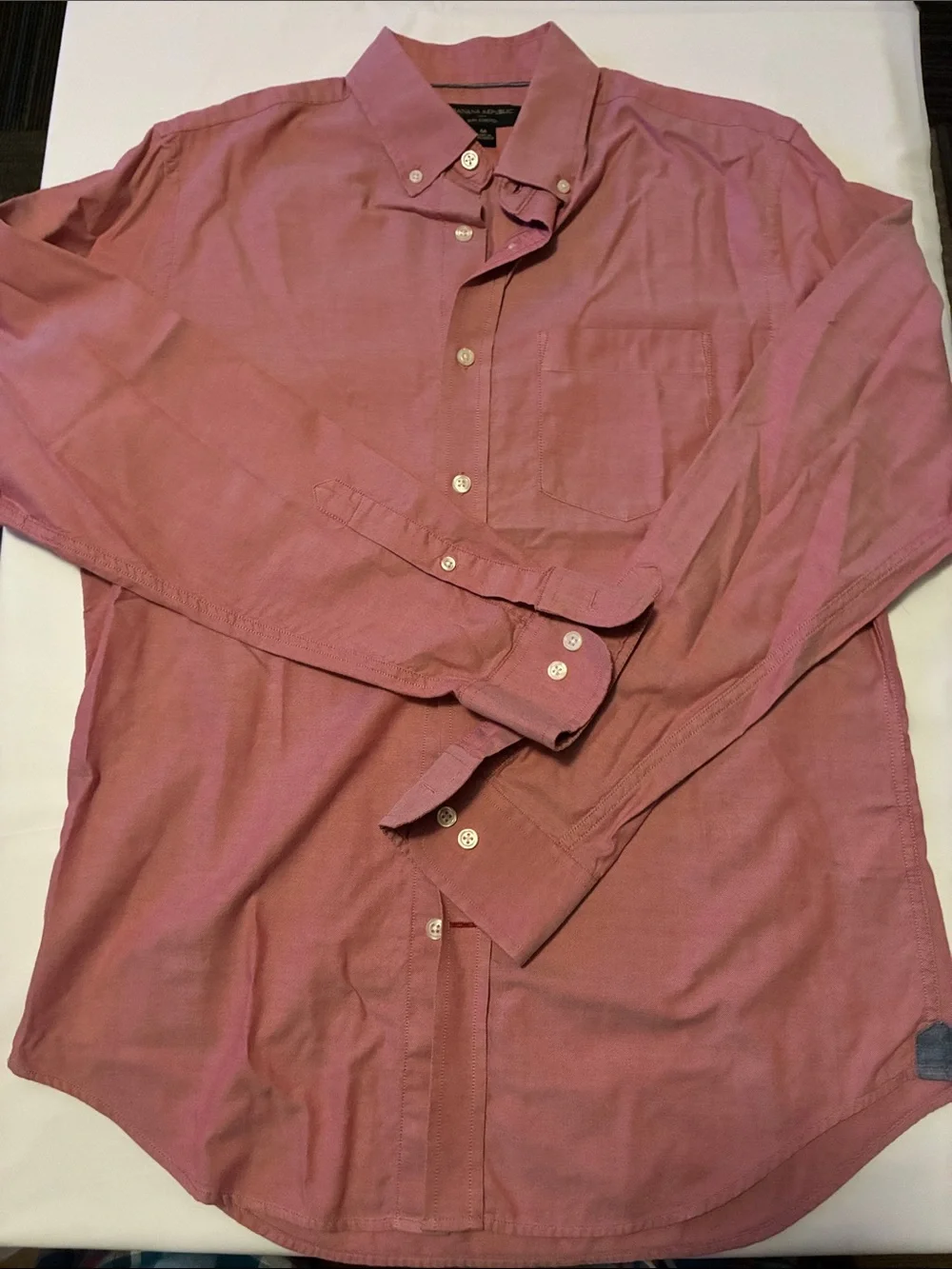 Banana Republic Men's Dusty Rose Button-Down Shirt